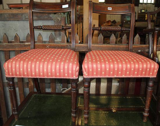 Pair dining chairs